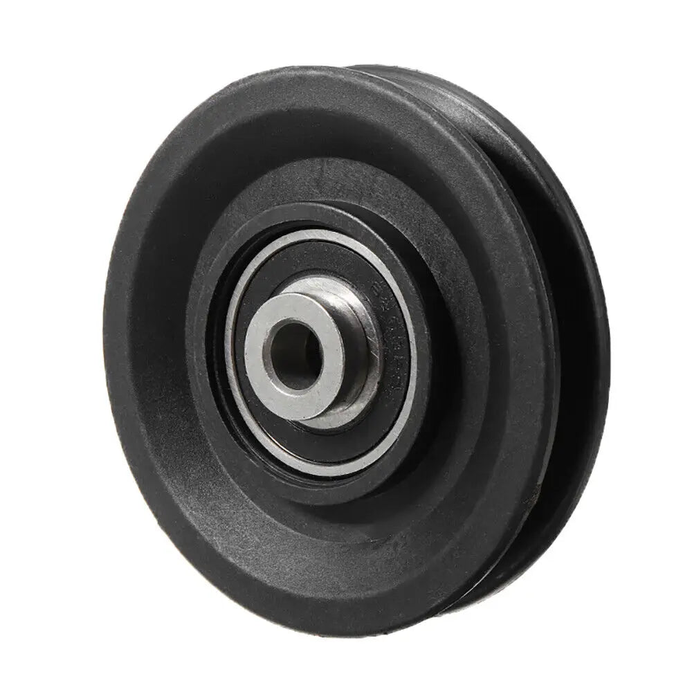 Fitness Equipment Parts Pulley Wheel Black Cable Machine Part Nylon Pulley Light Weight Good Wear Resistance Nylon Bearing