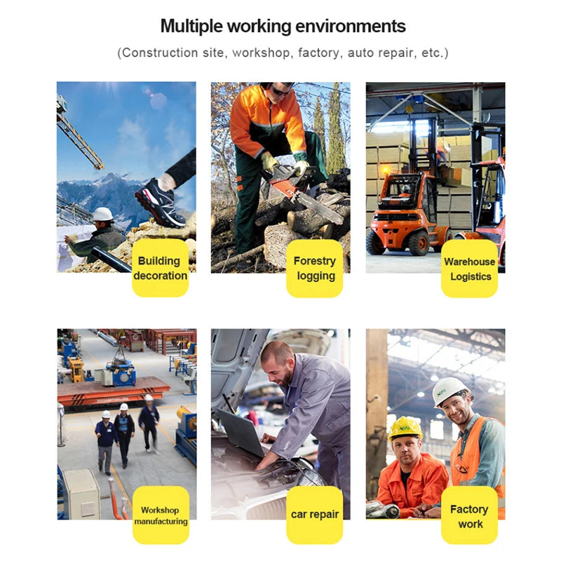 Rotating Button Steel Toe Safety Shoes Men Anti-smash Anti-puncture Work Shoes Breathable Sport Shoes Security Protective Boots