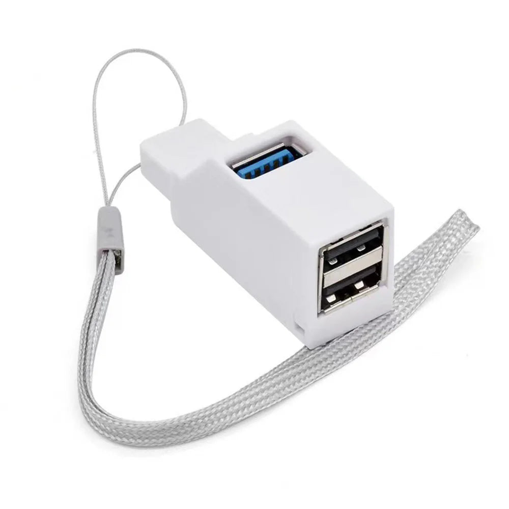 USB 3.0 HUB Adapter Extender Mini Splitter Box 1 zu 3 Ports High Speed USB 2.0 Für PC Laptop U Disk Kartenleser