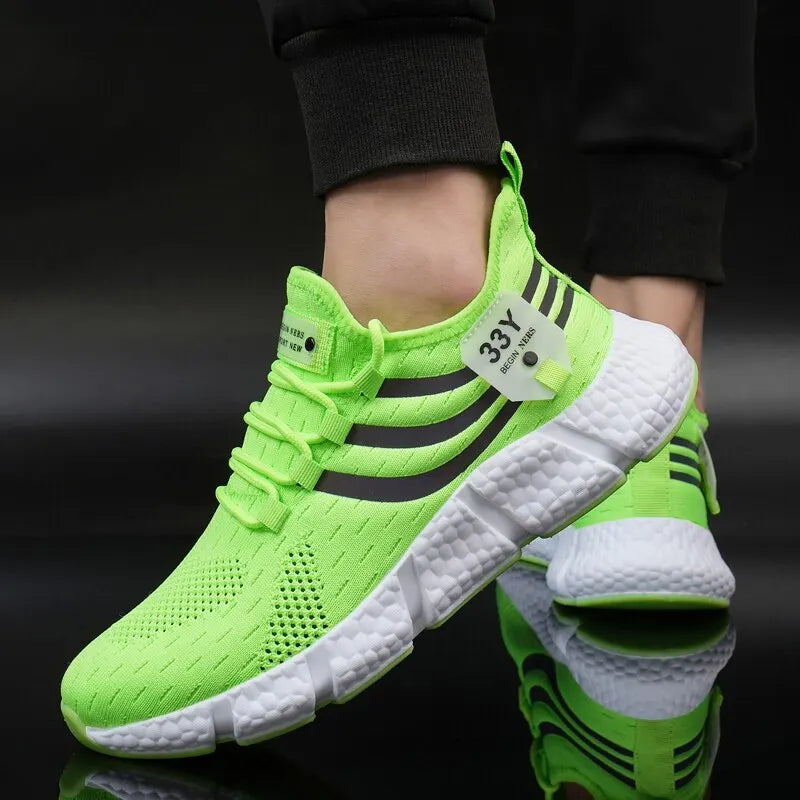 Herren Casual Sportschuhe Atmungsaktive leichte Turnschuhe Outdoor Mesh Schwarze Laufschuhe Athletische Jogging Tenis Wanderschuhe