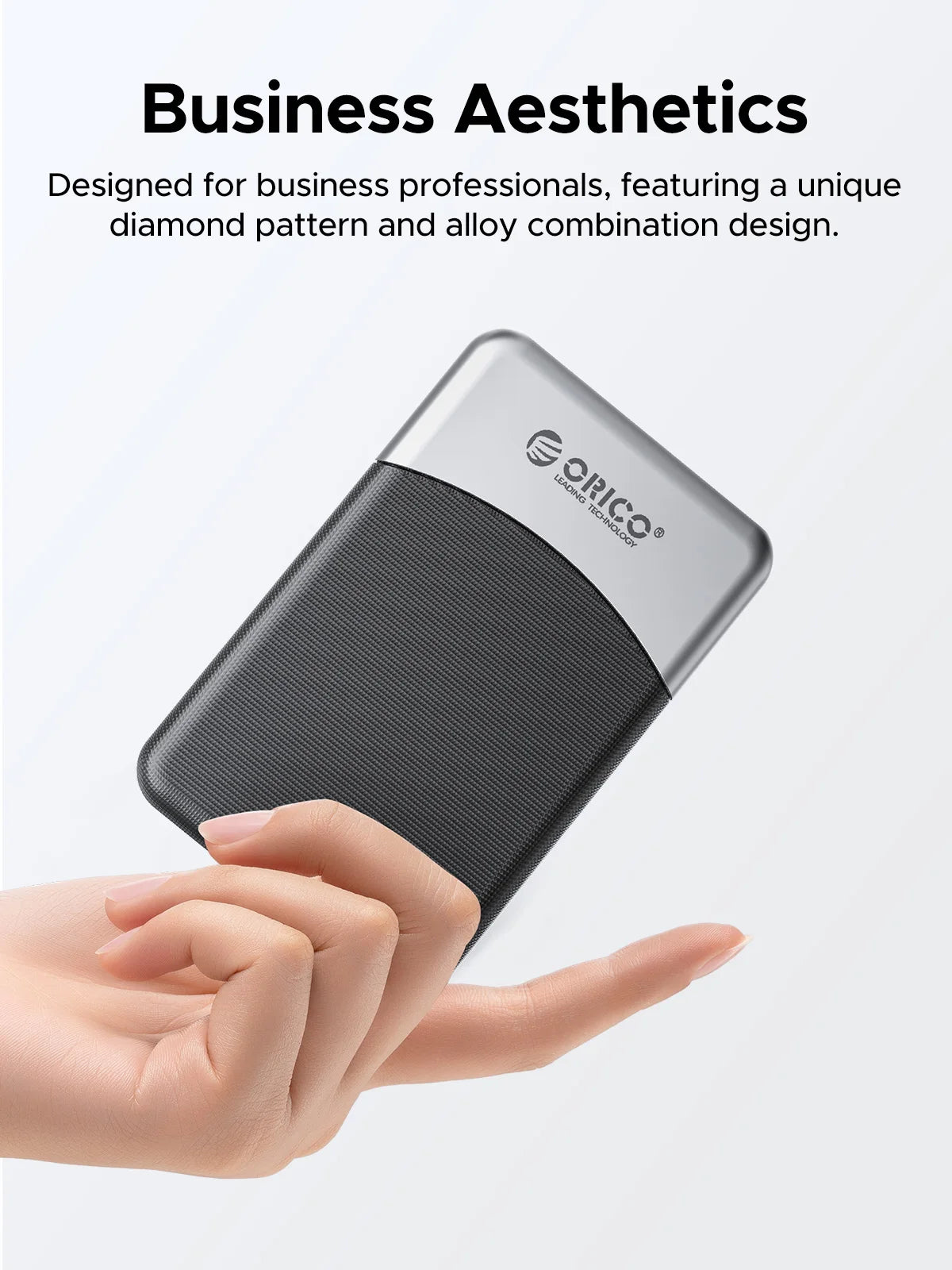 ORICO 2TB External SSD with 2 in 1 USB C Cable, Portable Solid State Drive USB 3.2 Gen 1 Up to 500MB/s, Dust and Drop Resistance