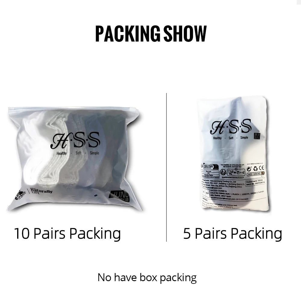 HSS 2024 High Quality Casual Men's Business Socks Summer Winter Cotton Socks Quick Drying Black White Long Sock Plus Size US7-14