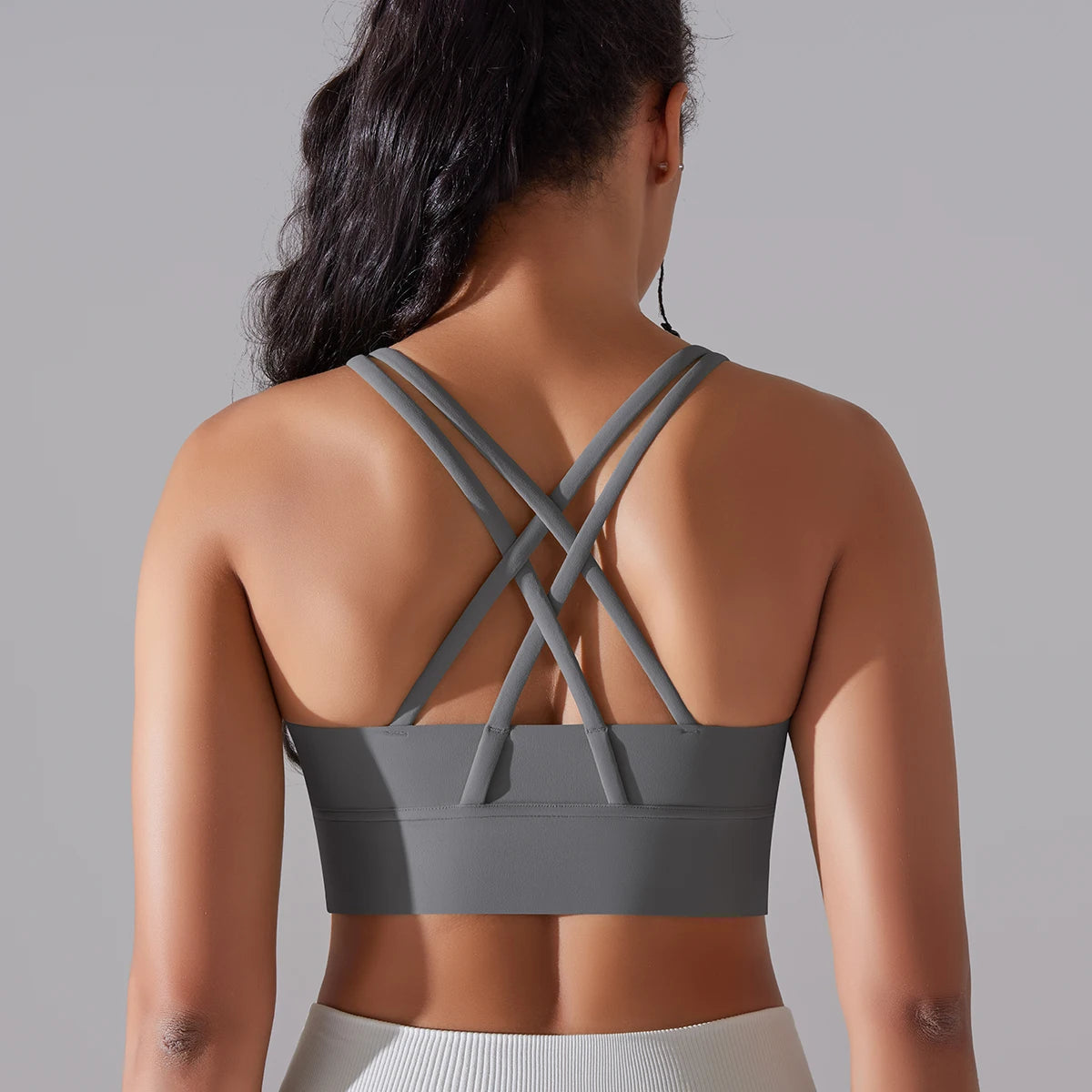 Damen Yoga-BH, Tanktops für Fitness, Naked Feel, Sport-BH, Gym-Weste, Damen-Camisole, Workout-Unterwäsche, Sportbekleidung