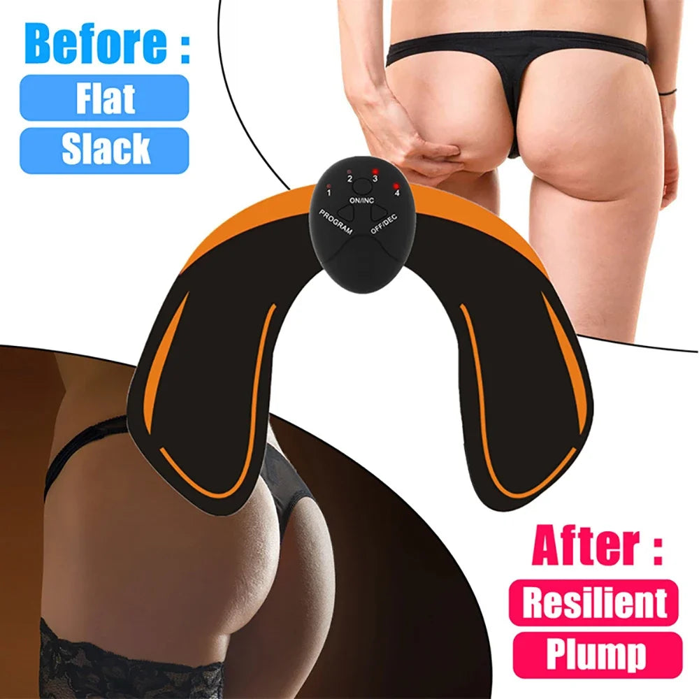 EMS Muscle Stimulator Abdominal Muscle Slimming Massager Hip Training Fitness Fat Burning Buttocks Arm Abdomen Trainer Apparatus