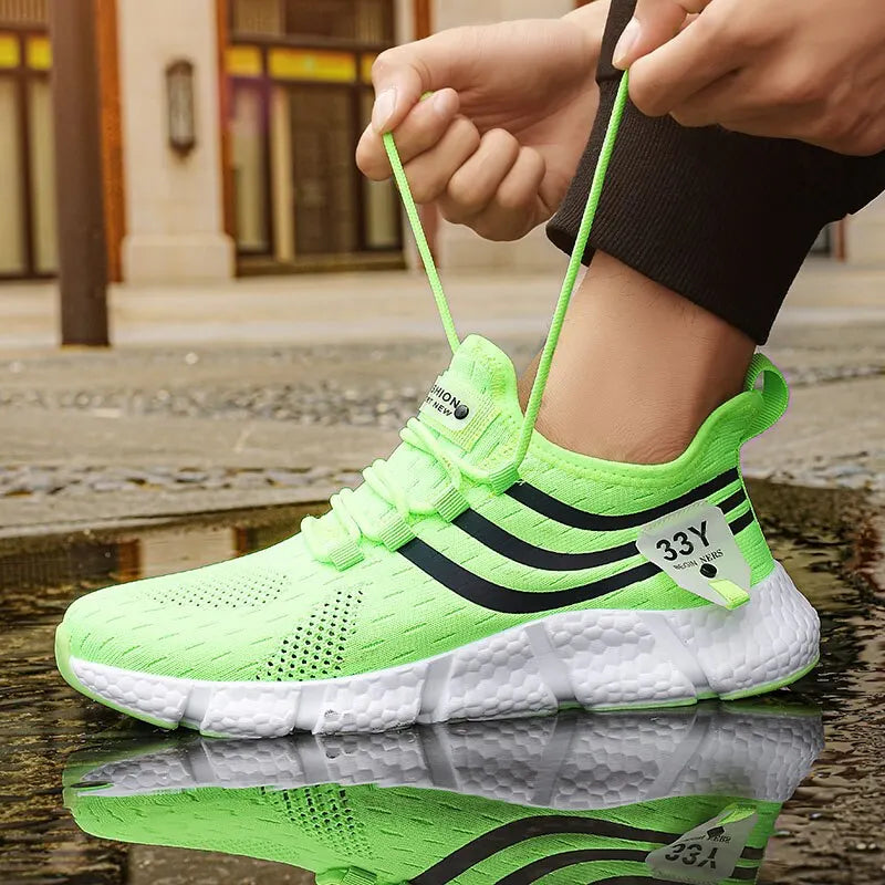 Herren Casual Sportschuhe Atmungsaktive leichte Turnschuhe Outdoor Mesh Schwarze Laufschuhe Athletische Jogging Tenis Wanderschuhe