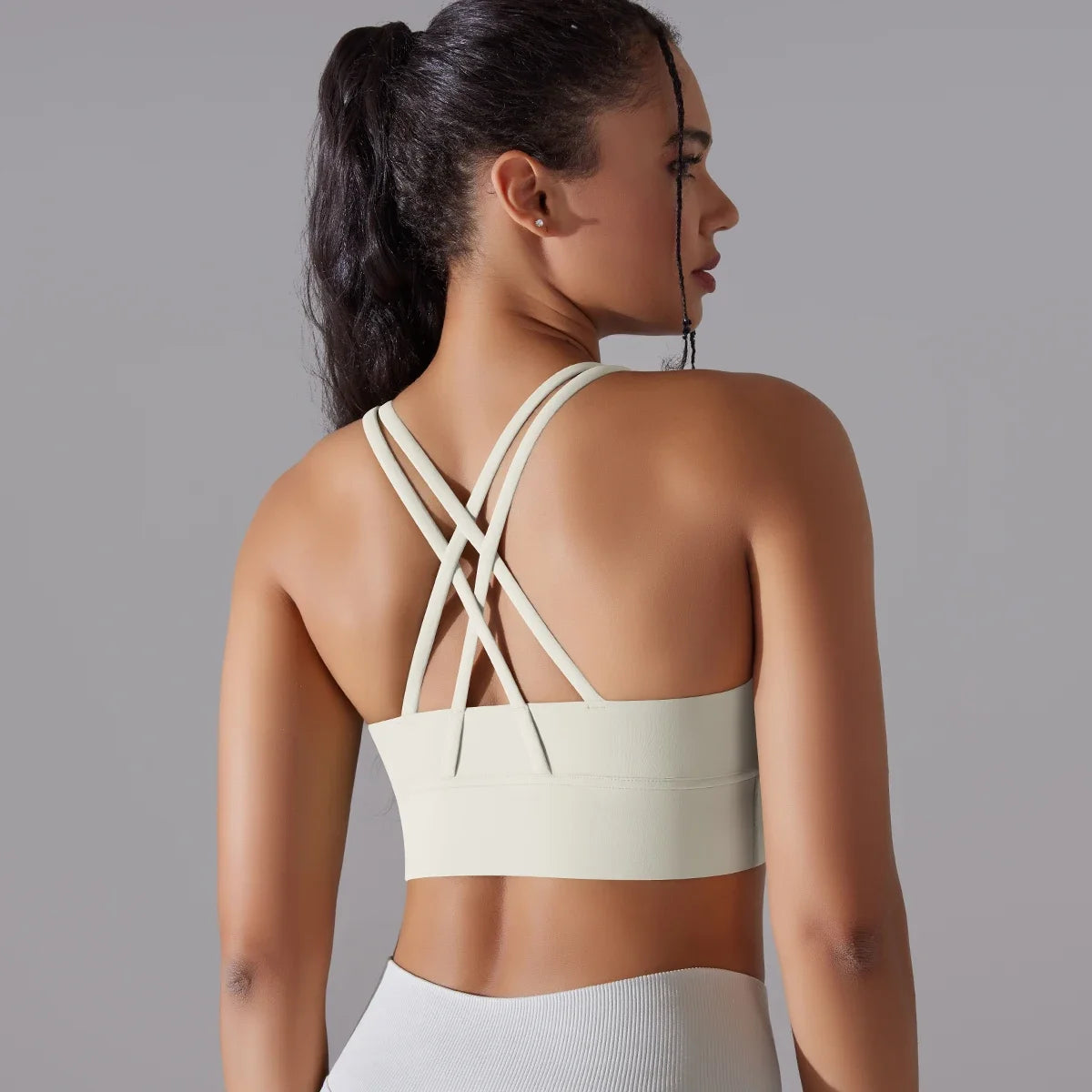 Damen Yoga-BH, Tanktops für Fitness, Naked Feel, Sport-BH, Gym-Weste, Damen-Camisole, Workout-Unterwäsche, Sportbekleidung