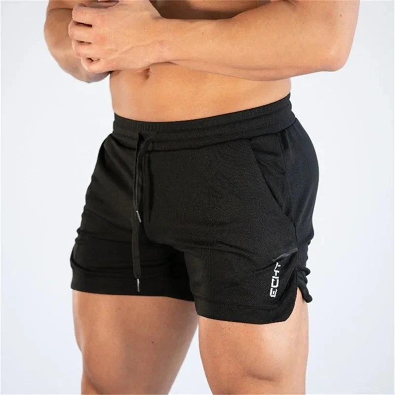 2023 NEUE Fitness sport Shorts Mann Sommer Fitness-Studios Workout Männlichen Atmungsaktive Mesh-shorts Quick Dry Strand Kurze Hosen männer Sportswear