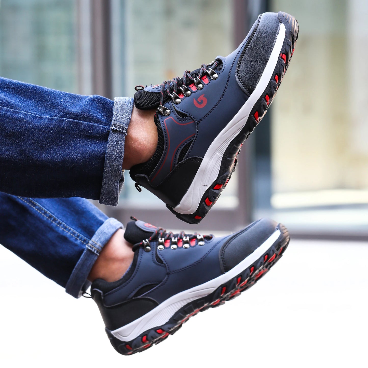 Schuhe mit Stahlkappe für Herren, Arbeitsstiefel, pannensichere Arbeitssicherheitsschuhe, Schutzschuhe für Herren, Sicherheitsschuhe