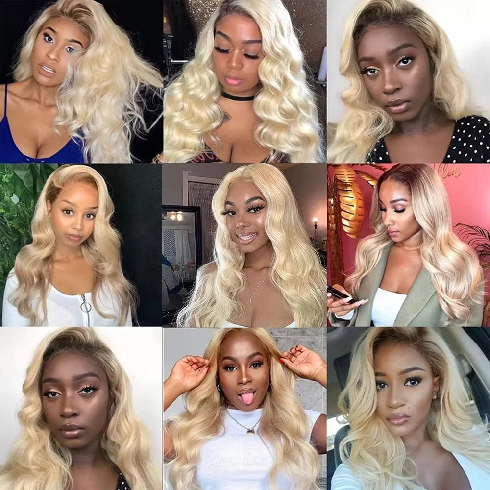 28 Zoll 613 Honigblond Body Wave Lace Frontal Perücke 13x6 Brasilianische Remy HD Lace Perücke 13x4 Lace Front Echthaar Perücken für Frauen