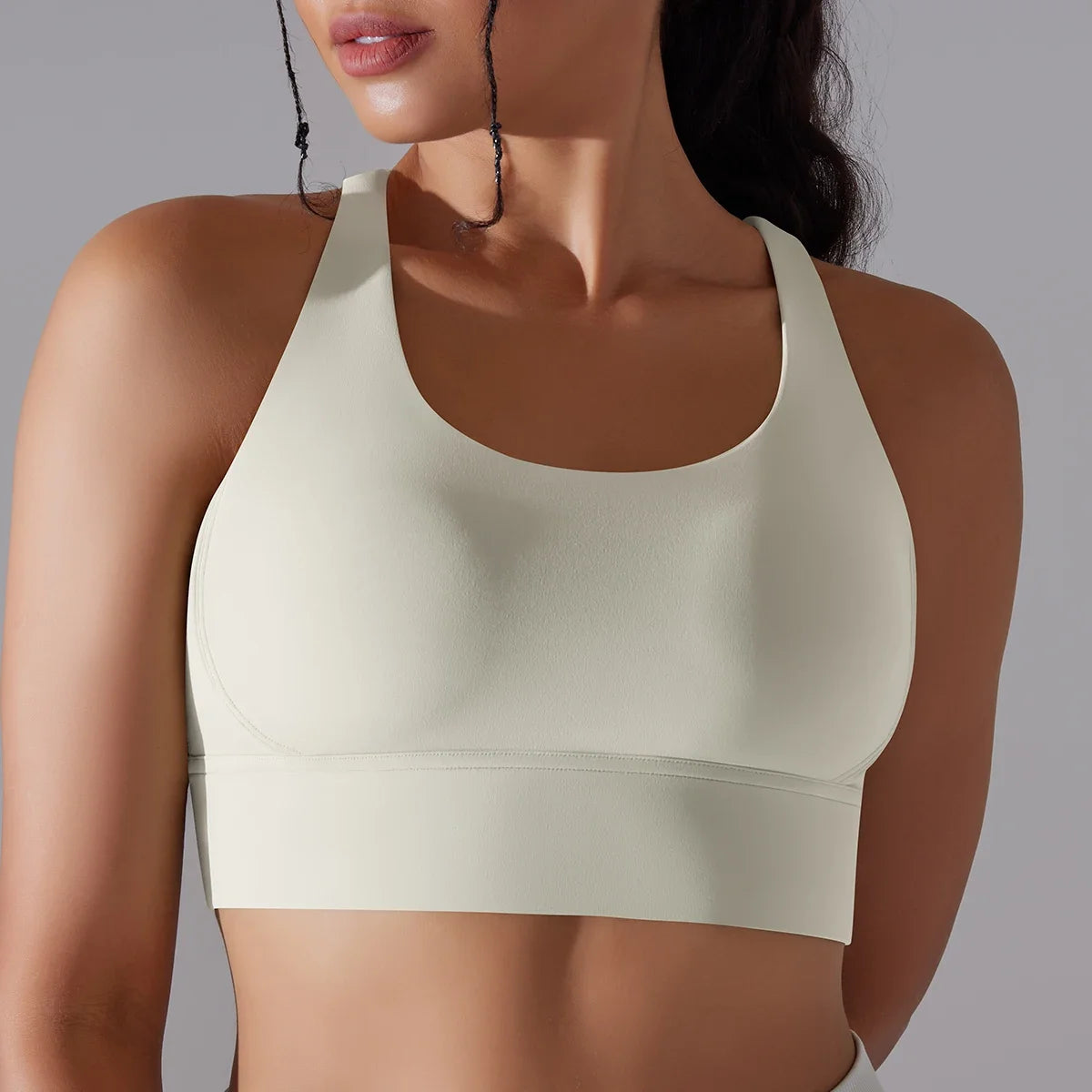 Damen Yoga-BH, Tanktops für Fitness, Naked Feel, Sport-BH, Gym-Weste, Damen-Camisole, Workout-Unterwäsche, Sportbekleidung