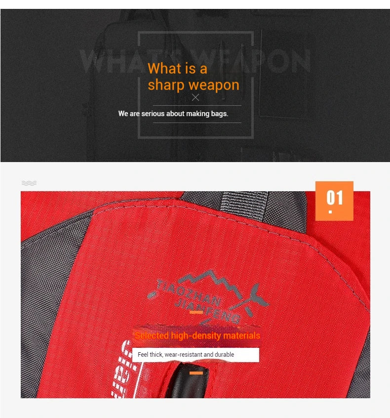 Outdoor-Reiserucksack Große Kapazität Mode-Reiserucksäcke Herren Kletter-Reiserucksack Klassische Sport-Reiserucksäcke