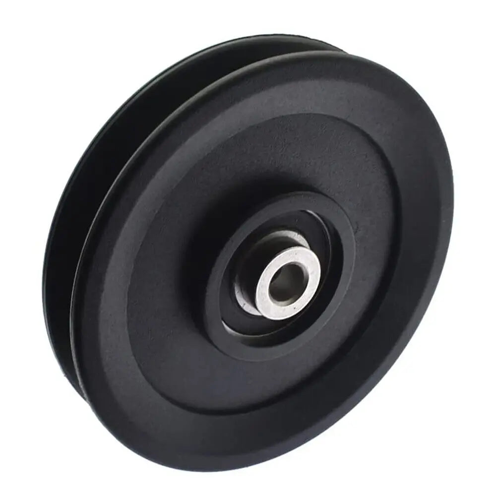 Fitness Equipment Parts Pulley Wheel Black Cable Machine Part Nylon Pulley Light Weight Good Wear Resistance Nylon Bearing