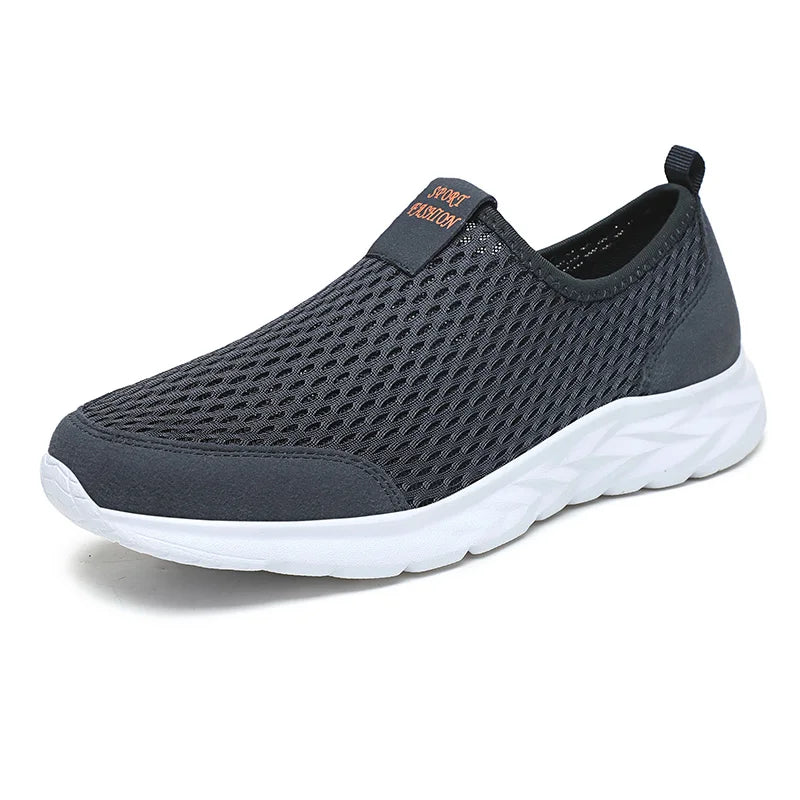 YRZL Herren-Sneakers, atmungsaktiv, Mesh, Freizeitschuhe für Herren, rutschfest, große Größe, leichte Herren-Tennisschuhe