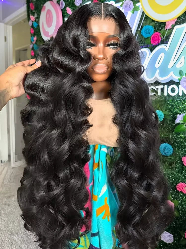 250 Dichte Lose Welle 13x6 HD Lace Front Perücken Menschliches Haar Brasilianische 30 40 Zoll 13x4 Tiefe Lockige Welle Lace Frontal Perücke Für Frauen