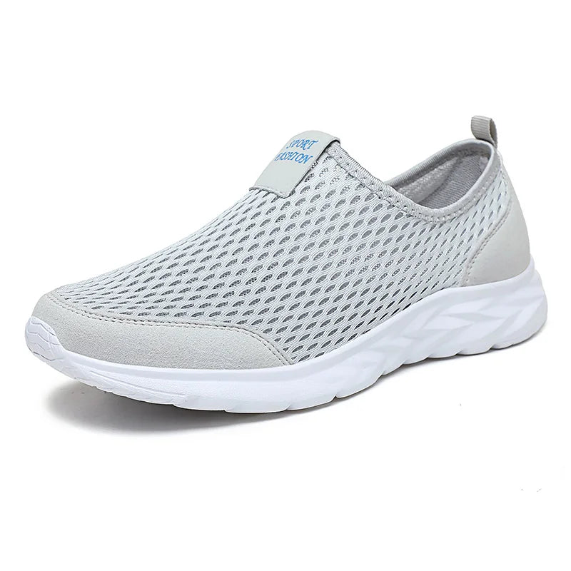 YRZL Herren-Sneakers, atmungsaktiv, Mesh, Freizeitschuhe für Herren, rutschfest, große Größe, leichte Herren-Tennisschuhe