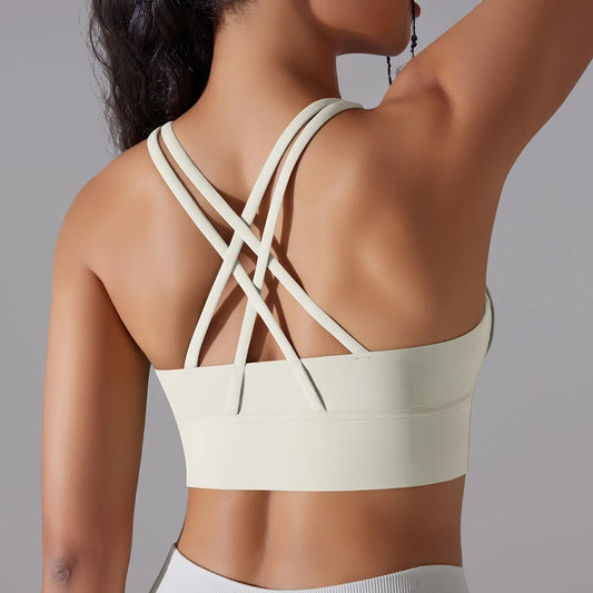 Damen Yoga-BH, Tanktops für Fitness, Naked Feel, Sport-BH, Gym-Weste, Damen-Camisole, Workout-Unterwäsche, Sportbekleidung