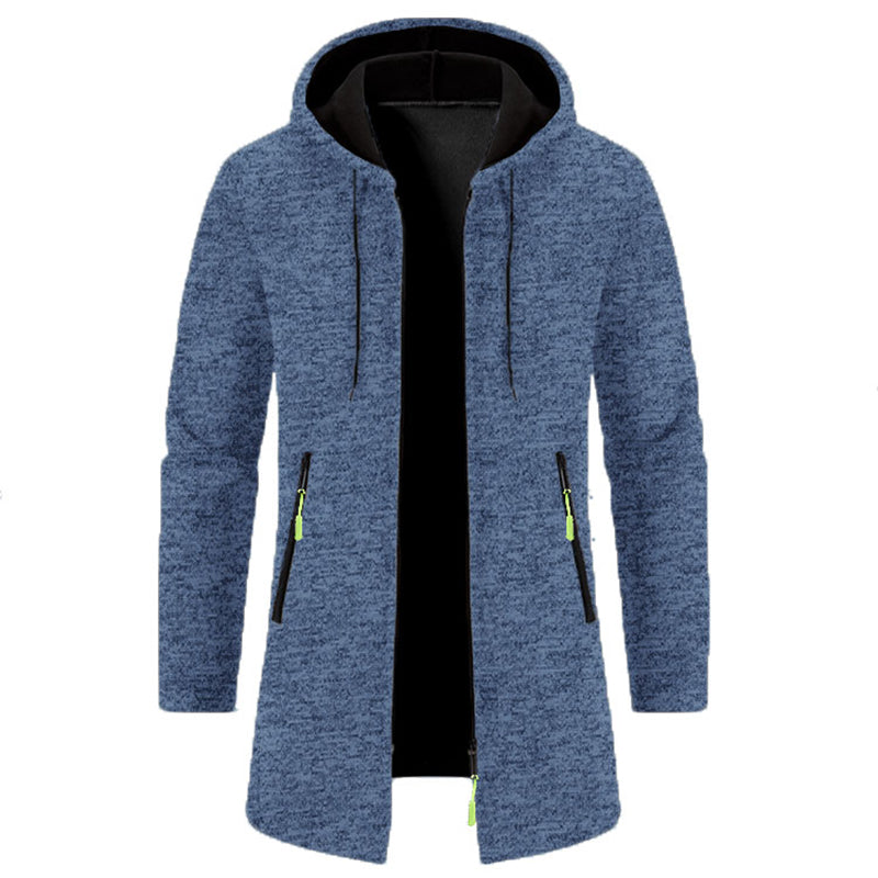 Sweatwear Herren Hoodies Langarm Sweatshirts für Männer Reißverschluss Kapuze Herren Übergröße Winter Top Jacke Mantel Schwarzer Pullover