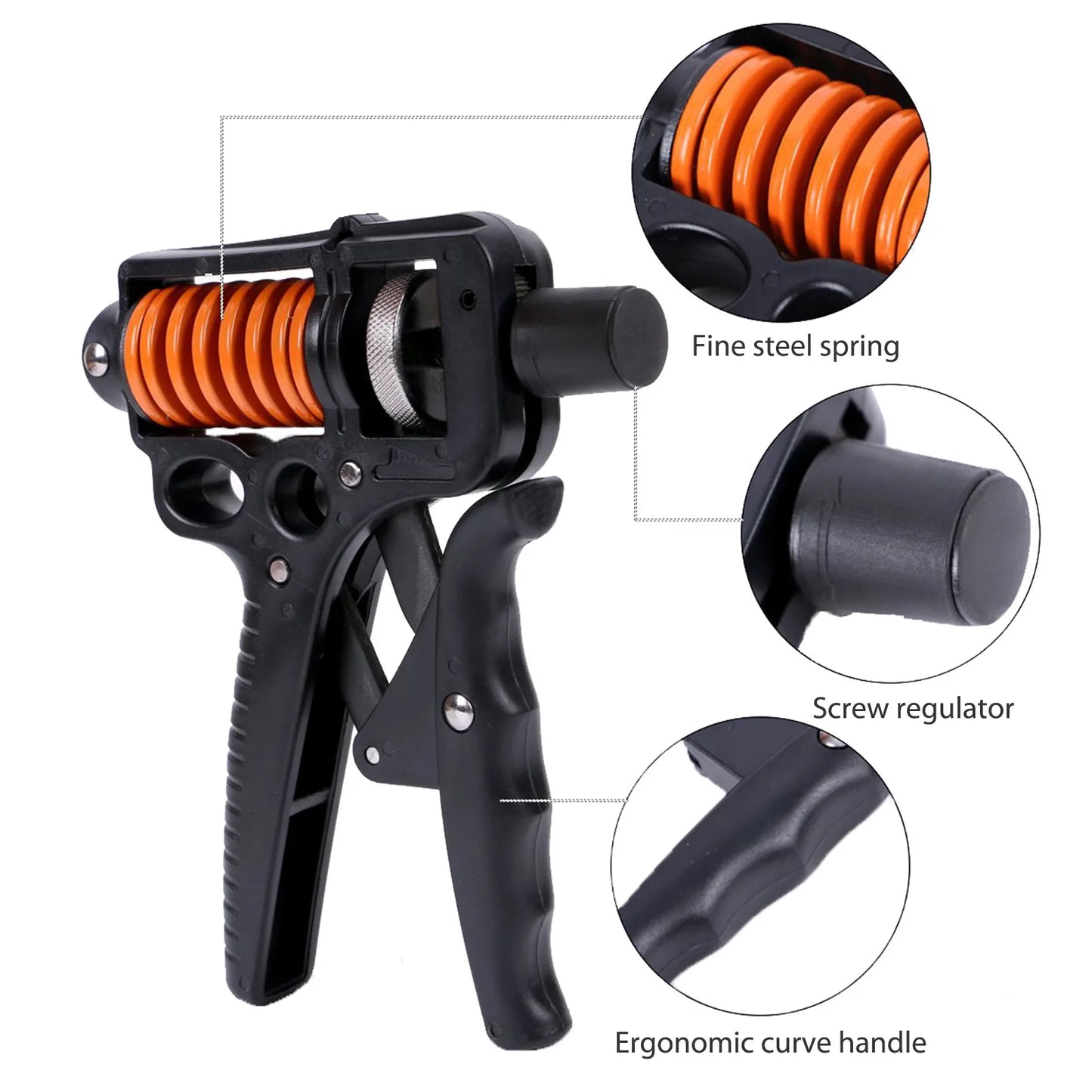 5-165kg Finger Strength Trainer Professional Finger Grip Strength Trainers Arm Rehabilitation Men Women Fitness Equipment