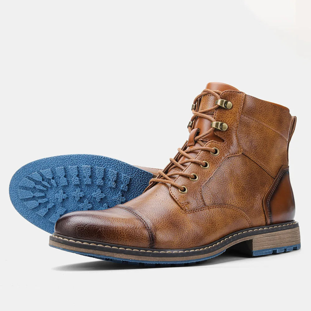 Größe 7-13 Stiefeletten für Männer Herren Lederstiefel Markenstiefel für Männer #AL605