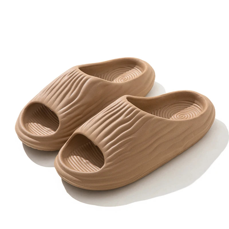 Superweiche EVA-Plateau-Slipper für Damen, minimalistische und bequeme rutschfeste Hausschuhe für das Badezimmer im Innenbereich, Damenhausschuhe