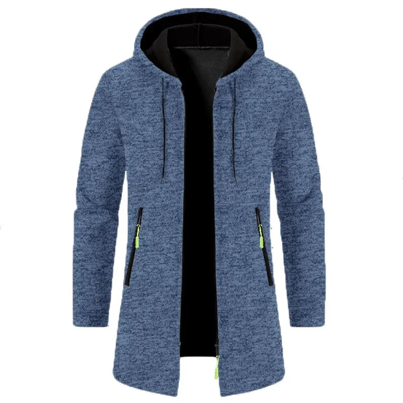 Sweatwear Herren Hoodies Langarm Sweatshirts für Männer Reißverschluss Kapuze Herren Übergröße Winter Top Jacke Mantel Schwarzer Pullover