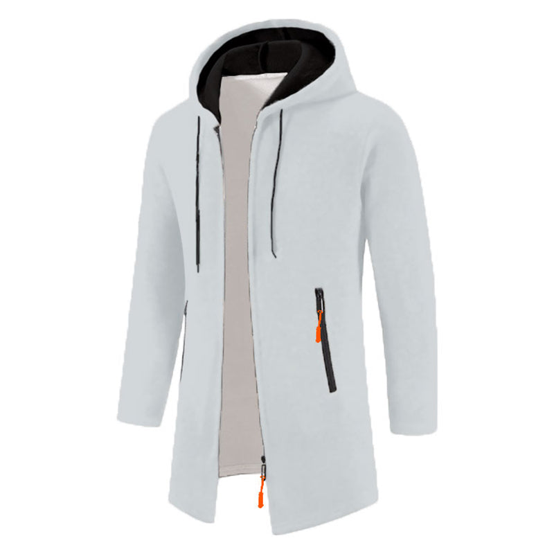Sweatwear Herren Hoodies Langarm Sweatshirts für Männer Reißverschluss Kapuze Herren Übergröße Winter Top Jacke Mantel Schwarzer Pullover