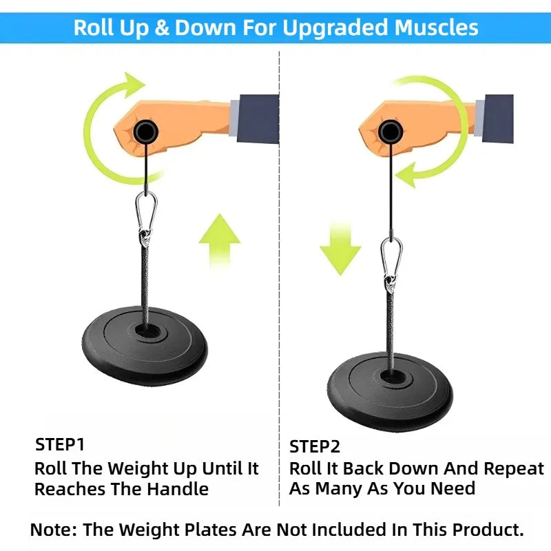 Handgelenk-Unterarm-Blaster, Arm-Muskelkrafttrainer, Trainingsrolle mit Handgriff, Fitnessgeräte für zu Hause, Gewichte bekämpfen