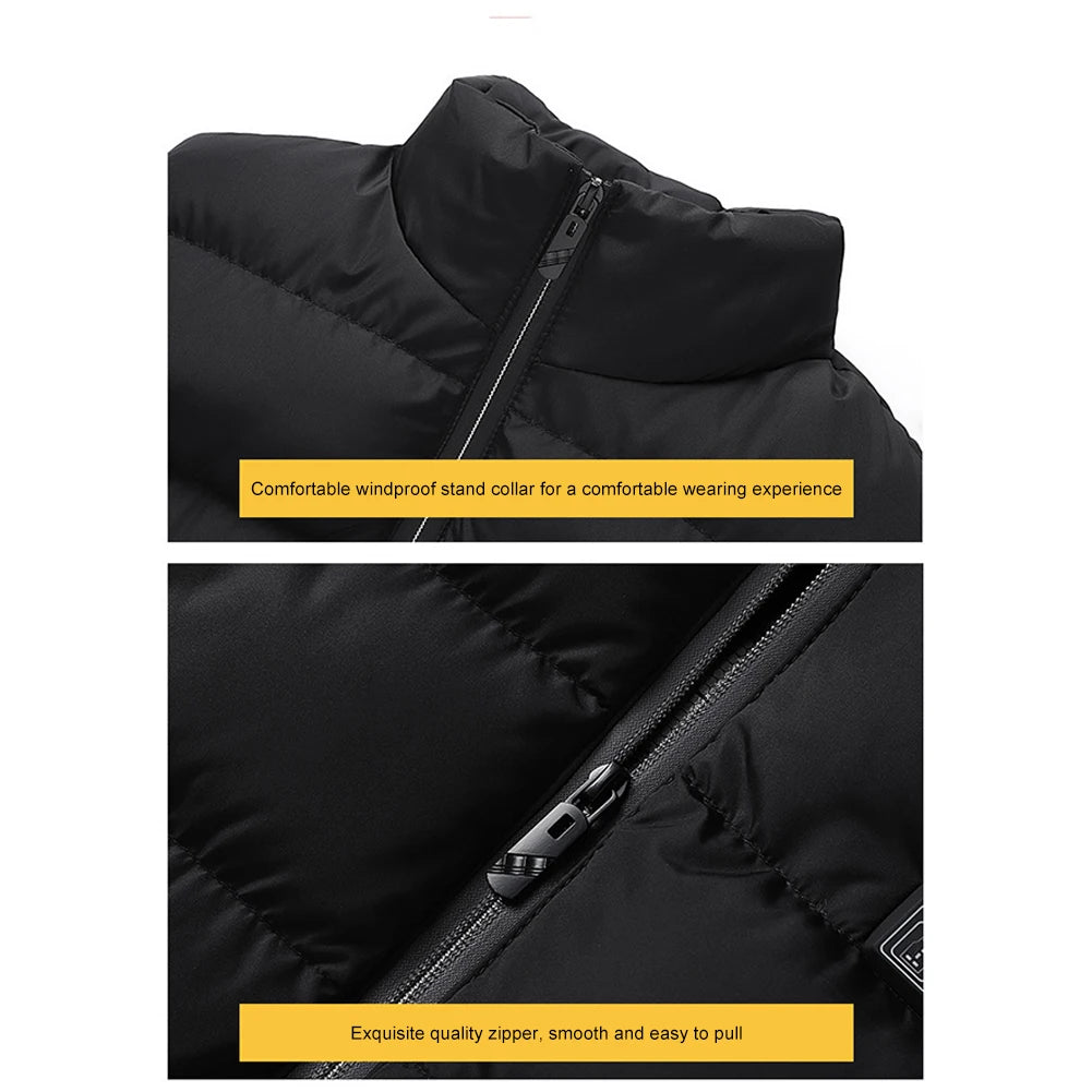 23 Heated Vest Zones Electric Heated Jackets Men Women Sportswear Heated Coat Graphene Heat Coat USB Heating Jacket For Camping