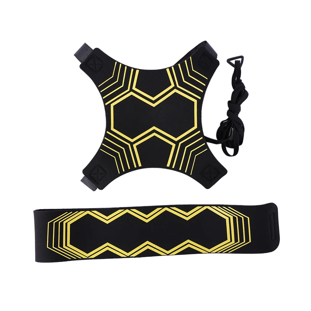 Football Kick Trainer Nylon Cloth Soccer Ball Solo Practice Elastic Soccer Trainer Solo Belt Auxiliary Fitness Equipment