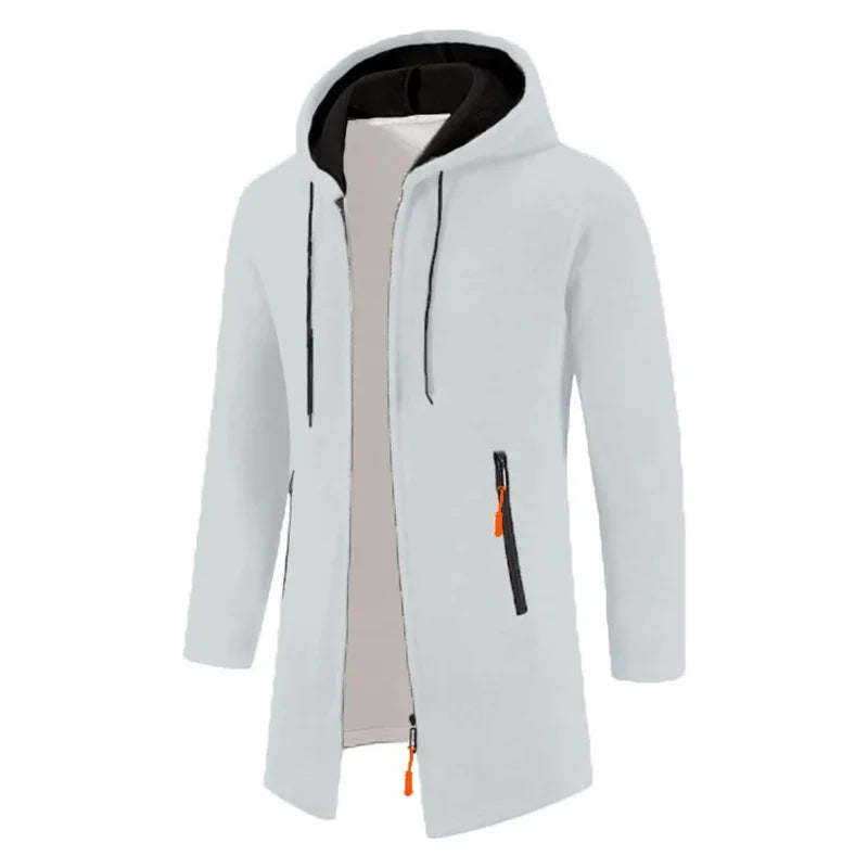 Sweatwear Herren Hoodies Langarm Sweatshirts für Männer Reißverschluss Kapuze Herren Übergröße Winter Top Jacke Mantel Schwarzer Pullover
