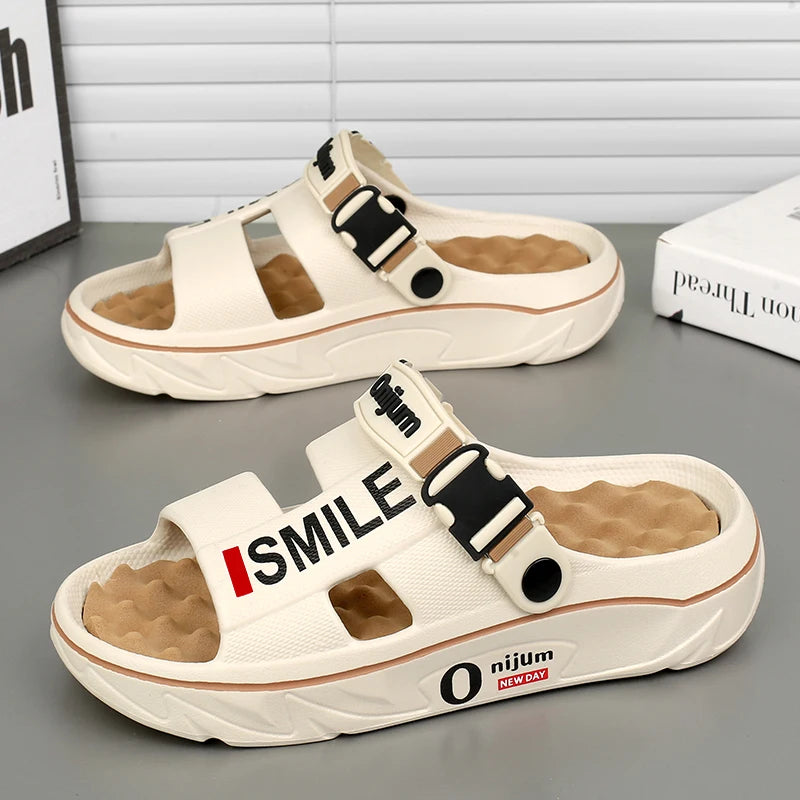 Sommer Herren Massage Hausschuhe Indoor Outdoor Sandalen Strand Bequeme Weiche Slides Clogs Freizeitschuhe Männer Frauen Home Hausschuhe