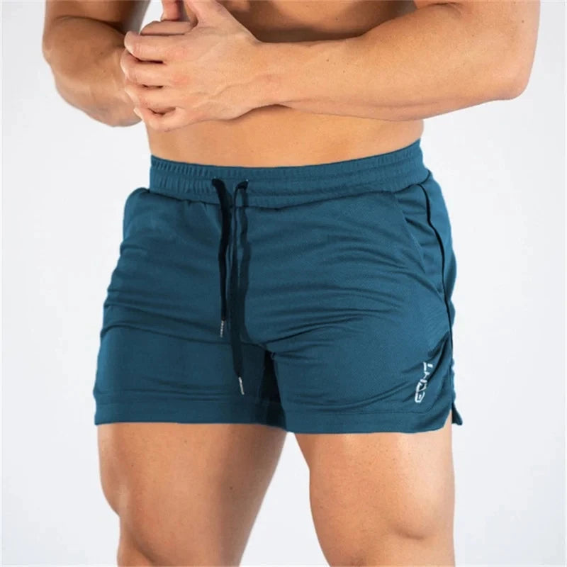 2023 NEUE Fitness sport Shorts Mann Sommer Fitness-Studios Workout Männlichen Atmungsaktive Mesh-shorts Quick Dry Strand Kurze Hosen männer Sportswear