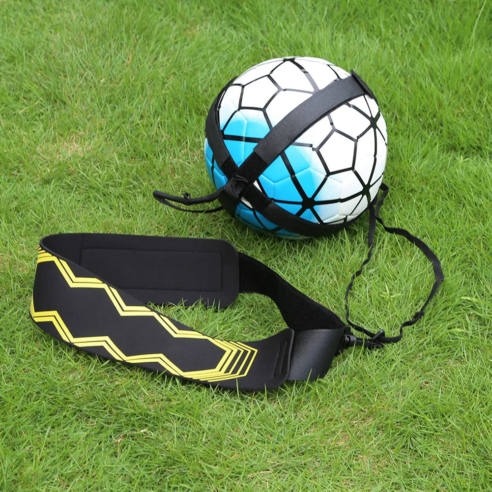 Football Kick Trainer Nylon Cloth Soccer Ball Solo Practice Elastic Soccer Trainer Solo Belt Auxiliary Fitness Equipment