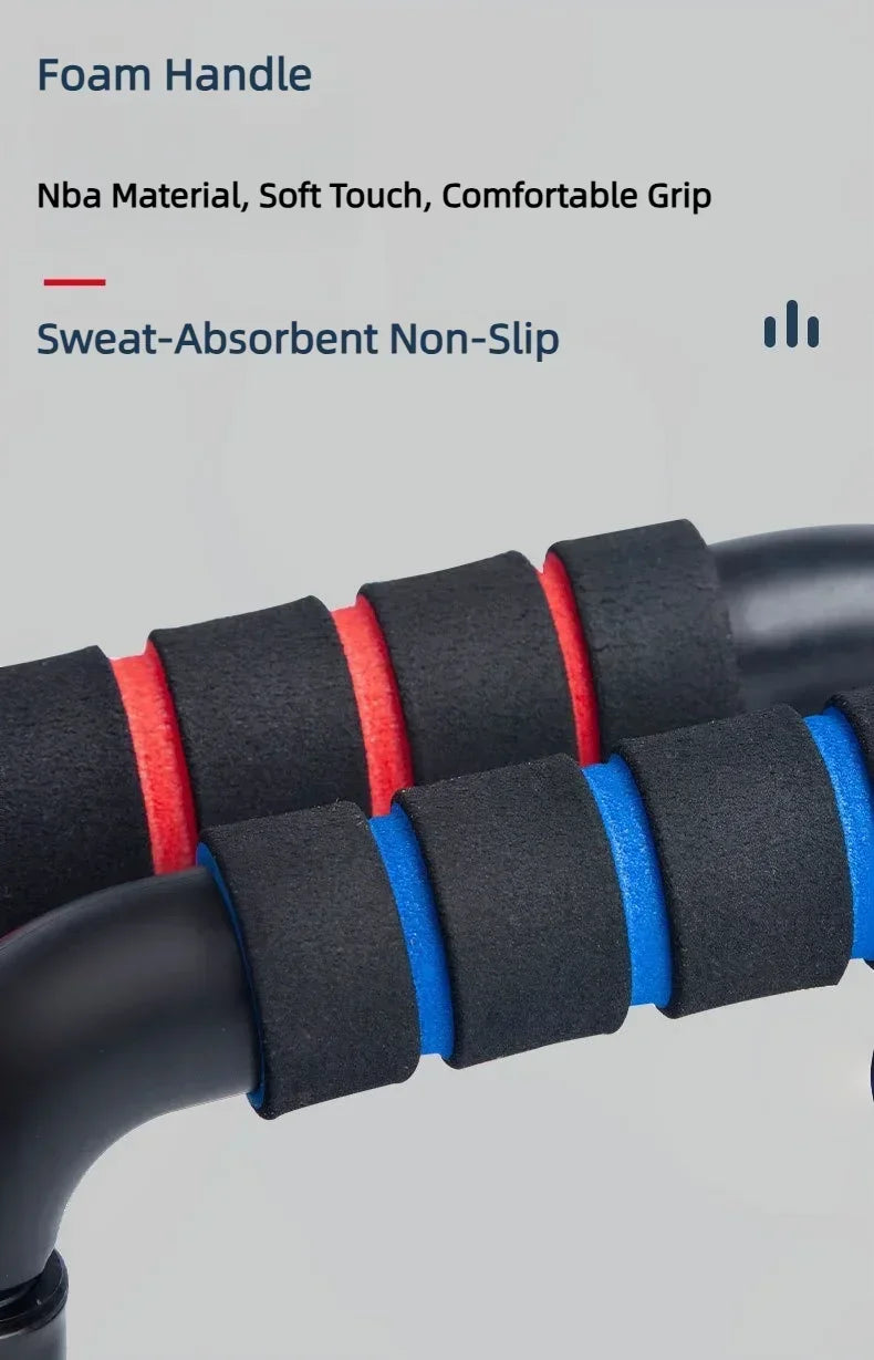 Non-Slip H-Shaped Push Up Bar Gym Handles Home Fitness Equipment for Arm Chest Workout Anti-Skid Support Stand  Fitness  Sport