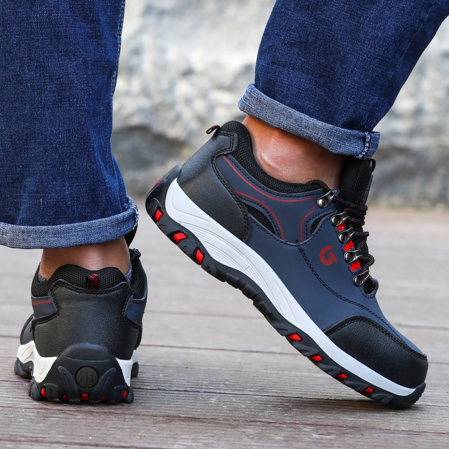 Schuhe mit Stahlkappe für Herren, Arbeitsstiefel, pannensichere Arbeitssicherheitsschuhe, Schutzschuhe für Herren, Sicherheitsschuhe