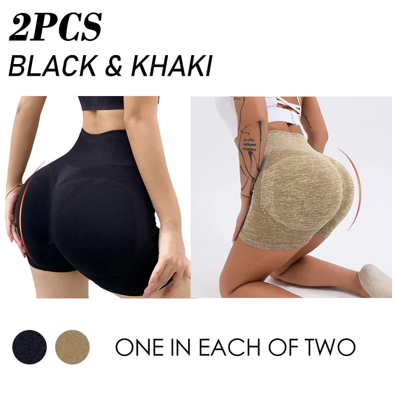 Women Yoga Shorts High Waist Workout Shorts Fitness Yoga Lift Butt Fitness Ladies Yoga Gym Running Short Pants Sportswear