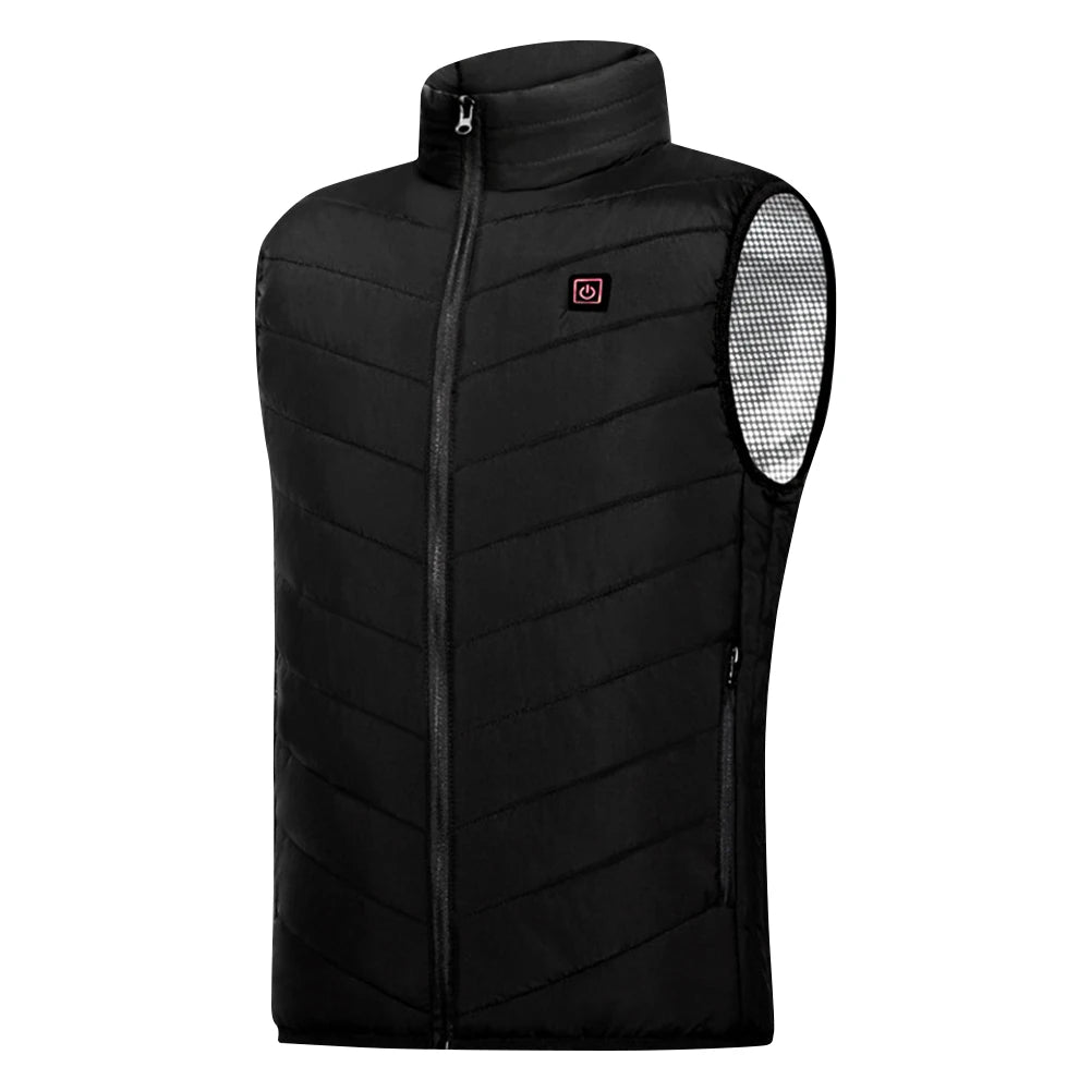 9 Heated Vest Zones Electric Heated Jackets Men Women Sportswear Heated Coat Windproof Heat Coat USB Heating Jacket For Camping