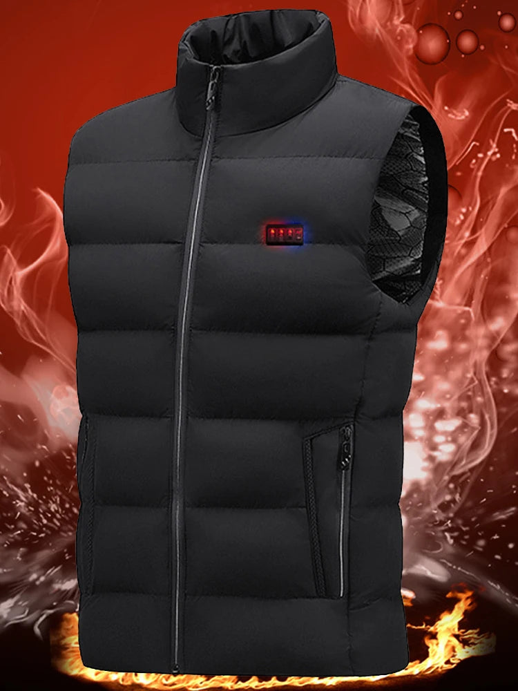 23 Heated Vest Zones Electric Heated Jackets Men Women Sportswear Heated Coat Graphene Heat Coat USB Heating Jacket For Camping