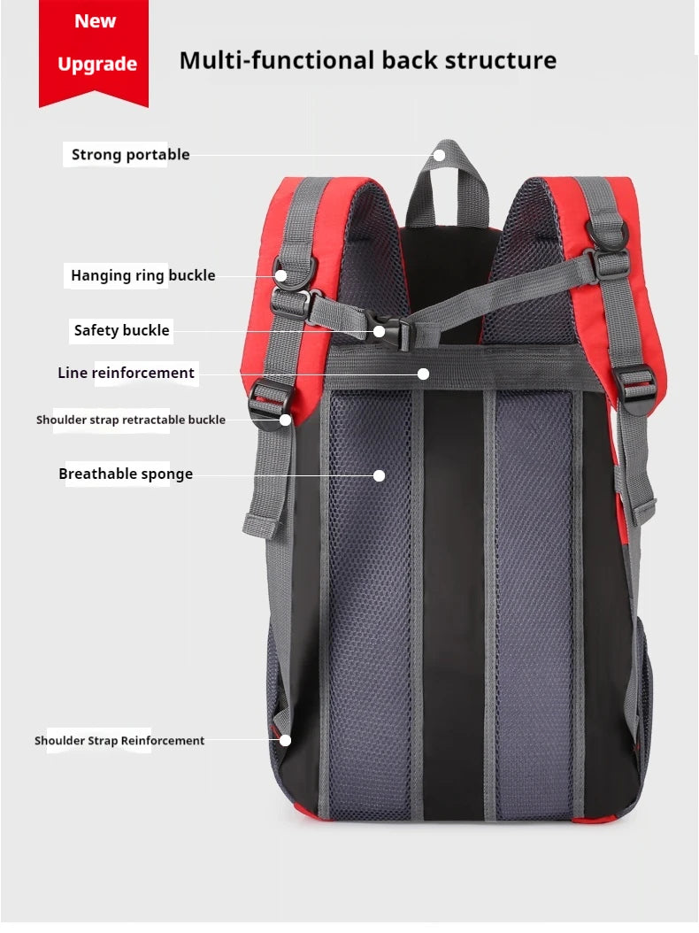 Outdoor-Reiserucksack Große Kapazität Mode-Reiserucksäcke Herren Kletter-Reiserucksack Klassische Sport-Reiserucksäcke