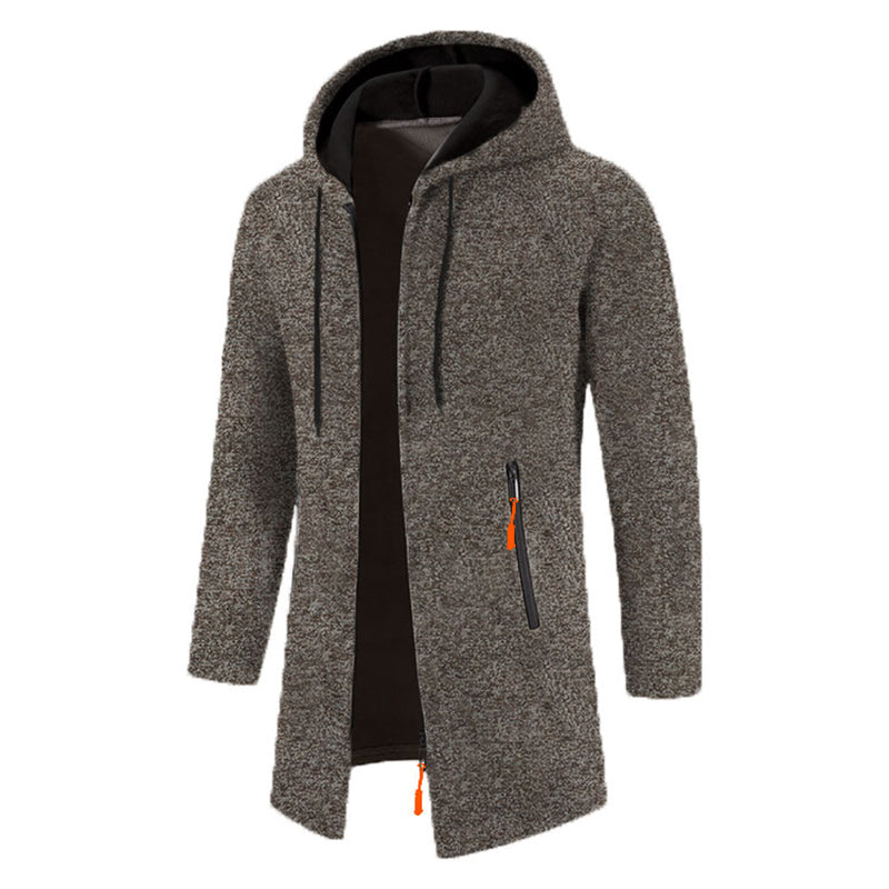 Sweatwear Herren Hoodies Langarm Sweatshirts für Männer Reißverschluss Kapuze Herren Übergröße Winter Top Jacke Mantel Schwarzer Pullover