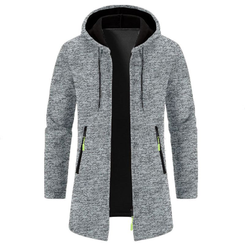 Sweatwear Herren Hoodies Langarm Sweatshirts für Männer Reißverschluss Kapuze Herren Übergröße Winter Top Jacke Mantel Schwarzer Pullover
