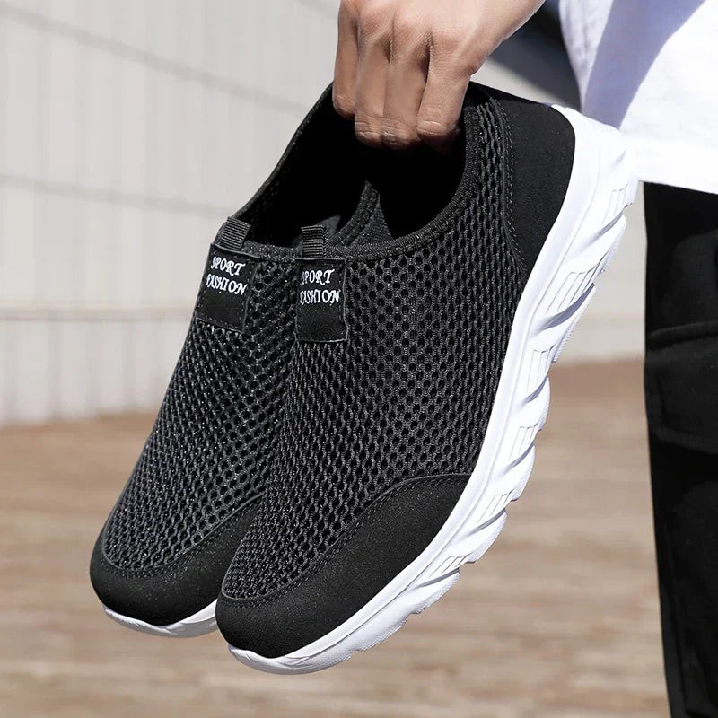 MAEDEF Modische, atmungsaktive Herren-Freizeitschuhe, leichte Outdoor-Wanderschuhe, rutschfeste Herren-Sneaker, bequemes Slip-on-Schuhwerk