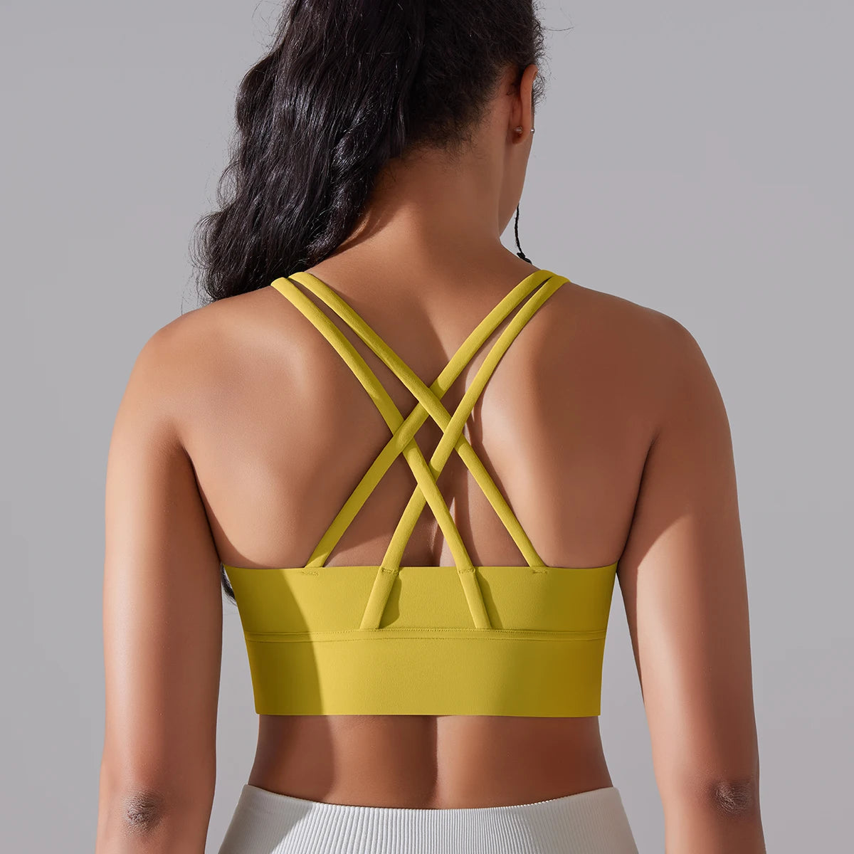 Damen Yoga-BH, Tanktops für Fitness, Naked Feel, Sport-BH, Gym-Weste, Damen-Camisole, Workout-Unterwäsche, Sportbekleidung