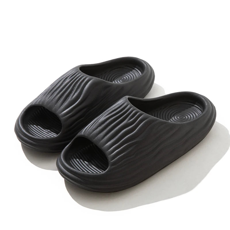 Superweiche EVA-Plateau-Slipper für Damen, minimalistische und bequeme rutschfeste Hausschuhe für das Badezimmer im Innenbereich, Damenhausschuhe