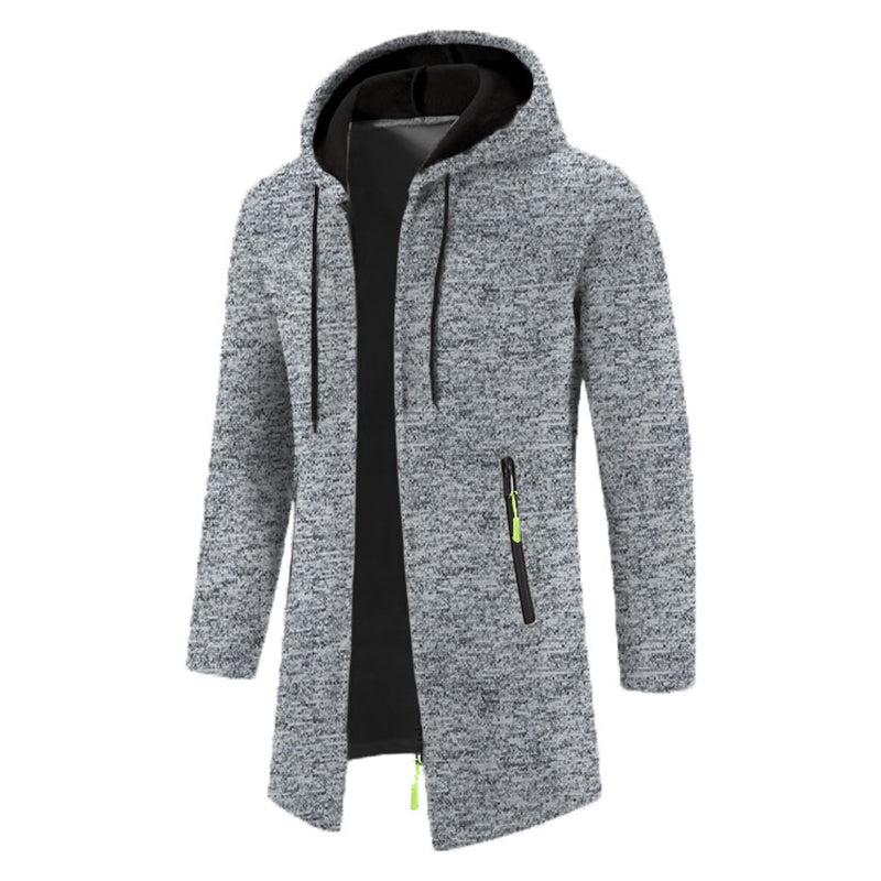 Sweatwear Herren Hoodies Langarm Sweatshirts für Männer Reißverschluss Kapuze Herren Übergröße Winter Top Jacke Mantel Schwarzer Pullover