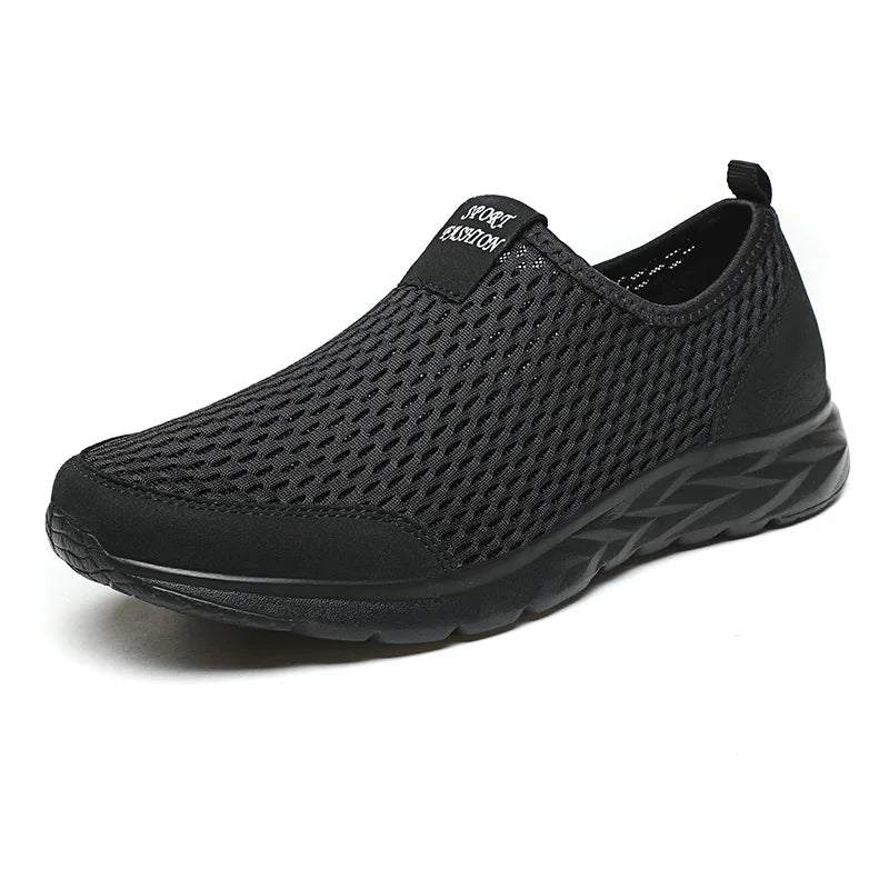 YRZL Herren-Sneakers, atmungsaktiv, Mesh, Freizeitschuhe für Herren, rutschfest, große Größe, leichte Herren-Tennisschuhe