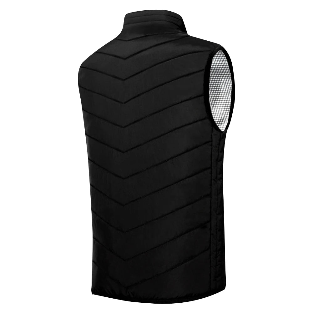 9 Heated Vest Zones Electric Heated Jackets Men Women Sportswear Heated Coat Windproof Heat Coat USB Heating Jacket For Camping