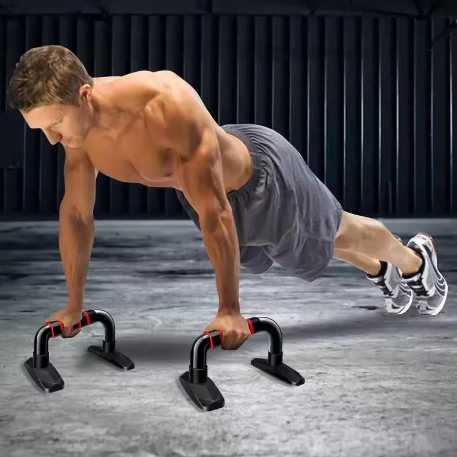 Anti slip push up H-shaped support bar  home fitness power frame  gym handle  push up bar  arm and chest muscle training