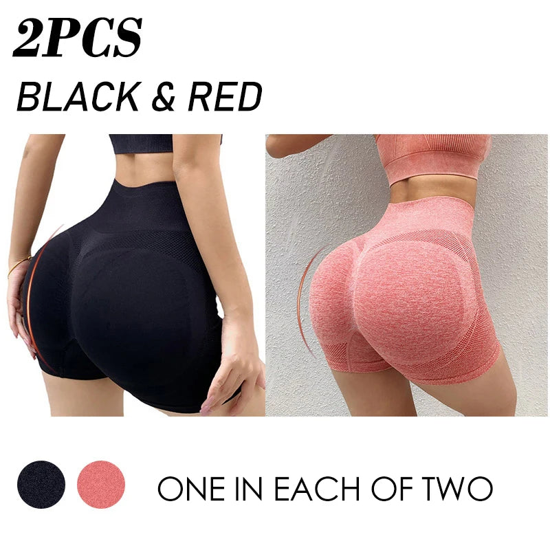 Women Yoga Shorts High Waist Workout Shorts Fitness Yoga Lift Butt Fitness Ladies Yoga Gym Running Short Pants Sportswear