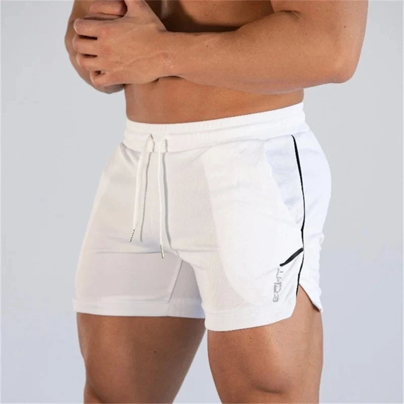 2023 NEUE Fitness sport Shorts Mann Sommer Fitness-Studios Workout Männlichen Atmungsaktive Mesh-shorts Quick Dry Strand Kurze Hosen männer Sportswear